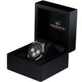 MACHIA Chronograph Uhr Herrenuhr Design Germany Edelstahl Saphir Panda dial menswatch streetwear watch